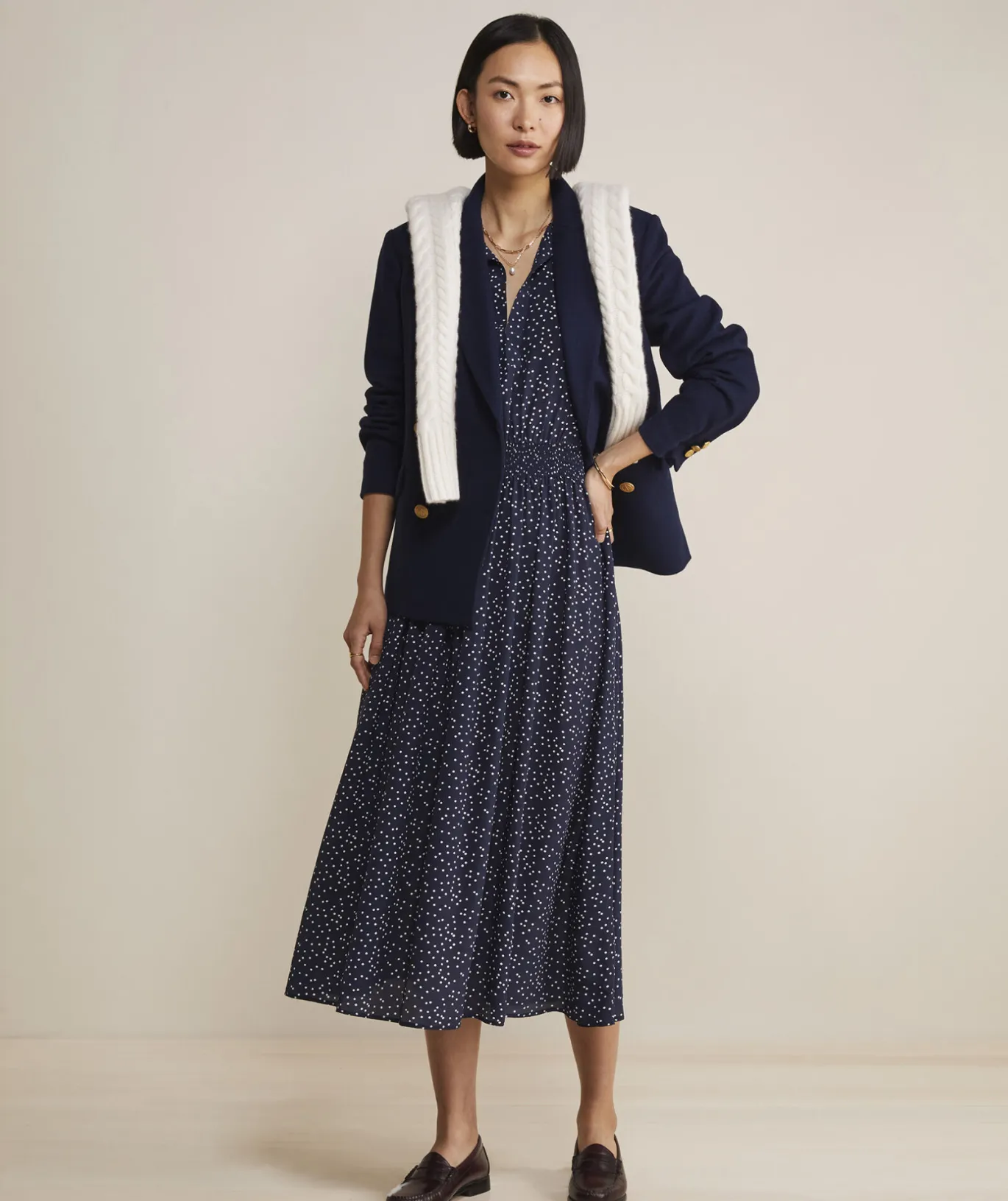 Smocked Waist Maxi Dress