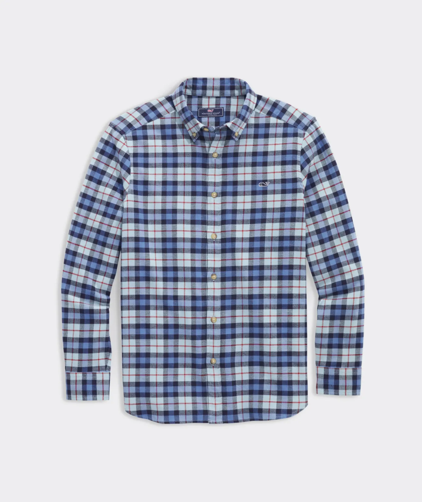 Stretch Flannel Plaid Shirt