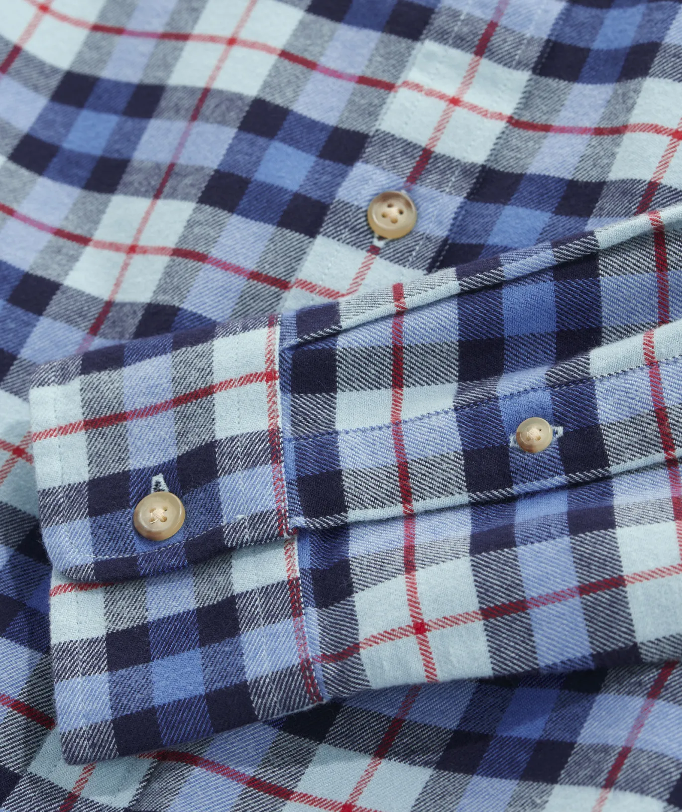 Stretch Flannel Plaid Shirt
