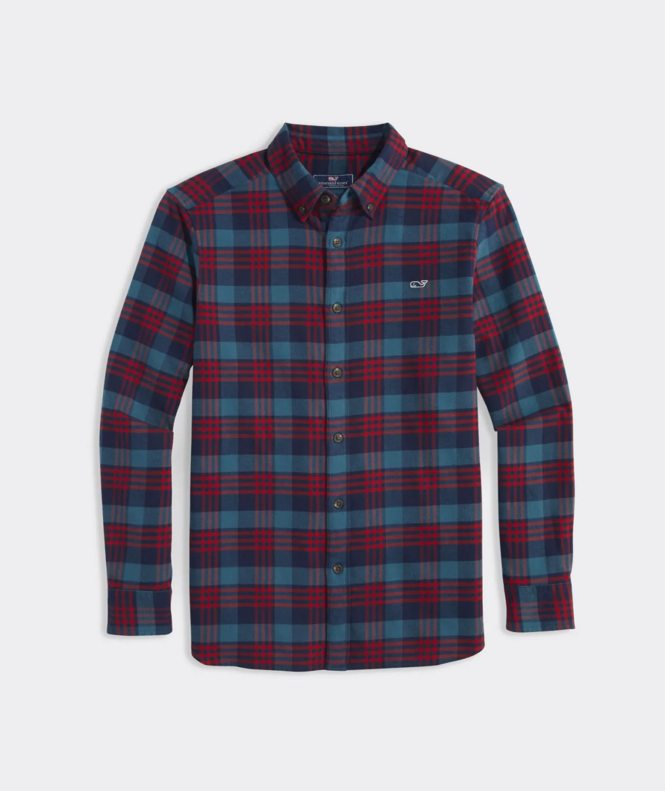 Stretch Flannel Plaid Shirt