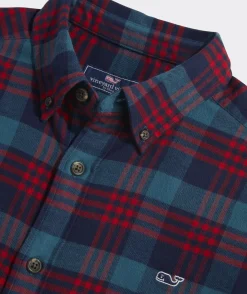 Stretch Flannel Plaid Shirt