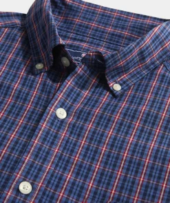 Stretch Poplin Check Shirt