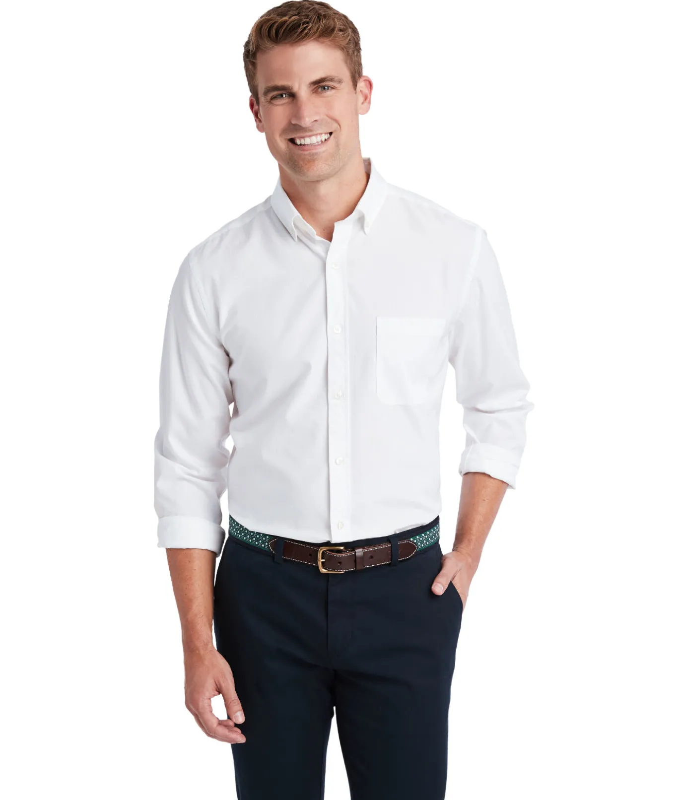 Stretch Poplin Solid Shirt