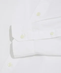 Stretch Poplin Solid Spread Collar Shirt