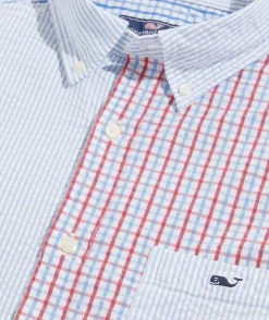 Stretch Seersucker Mixed Shirt