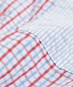 Stretch Seersucker Mixed Shirt