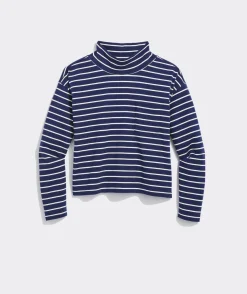 Striped Jamestown Funnel-Neck Tee