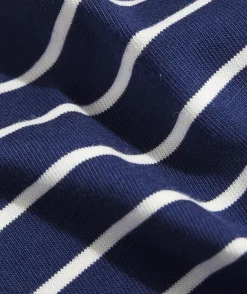 Striped Jamestown Funnel-Neck Tee