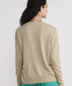 Striped Luxe Short-Sleeve Sweater