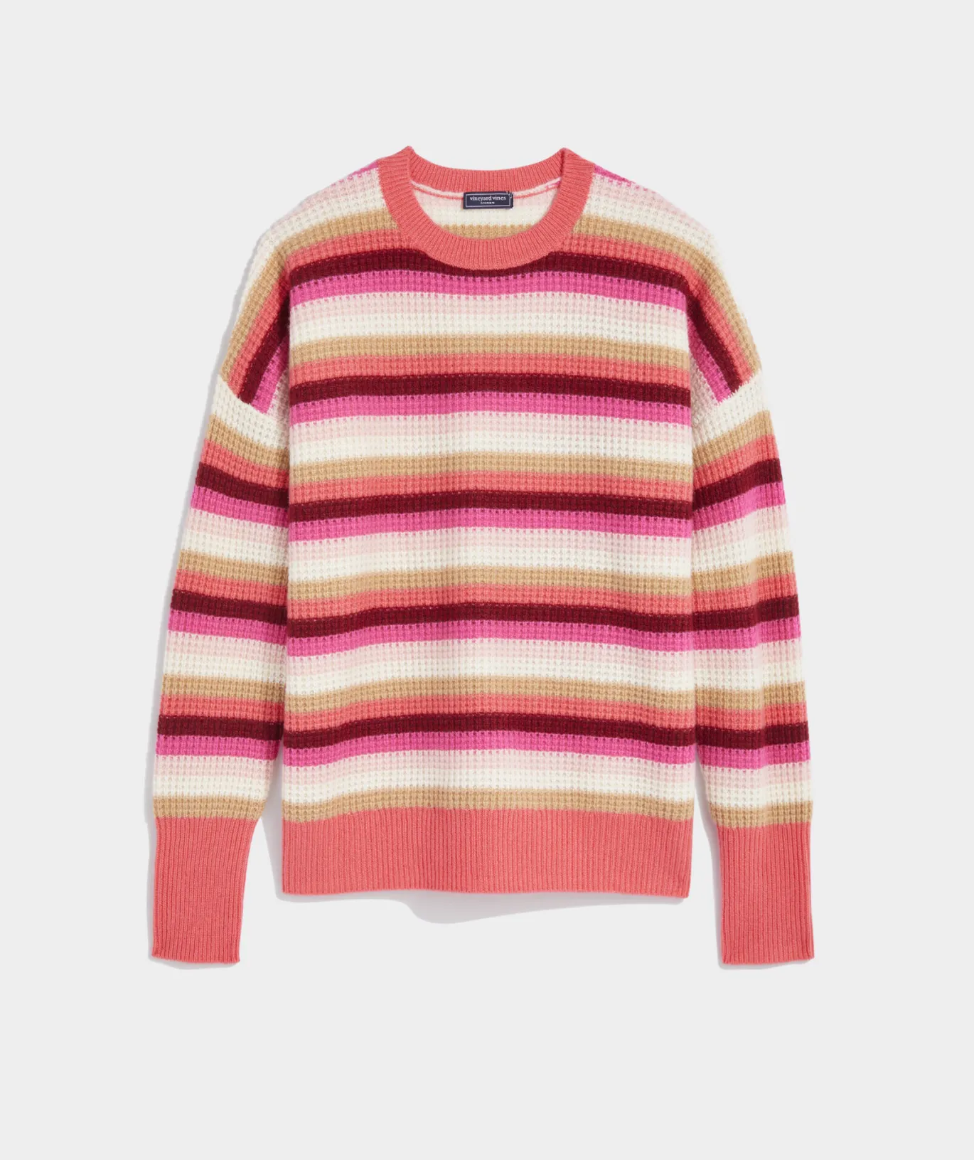 Sunshine Intarsia Cashmere Crewneck Sweater