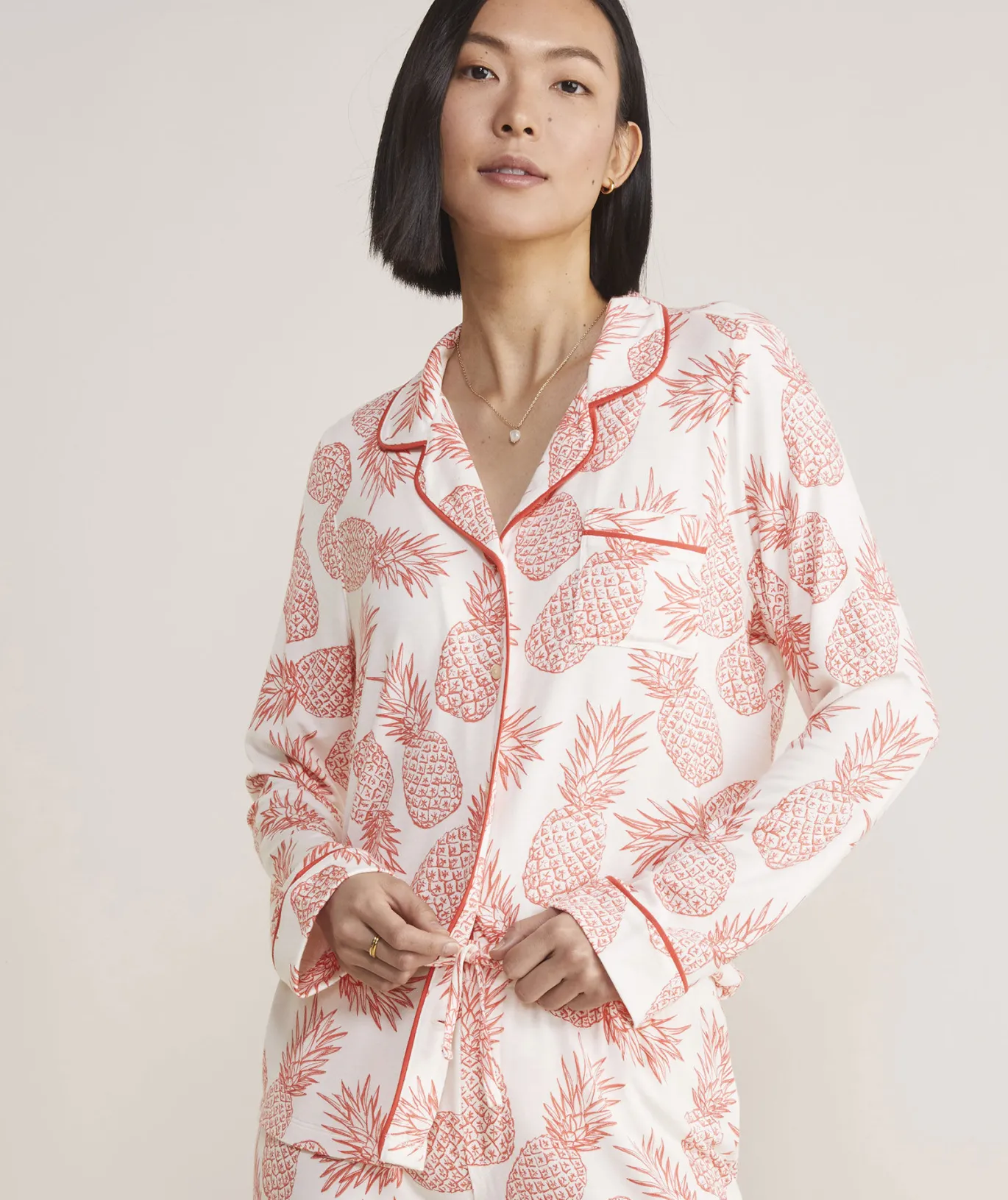 Super-Soft Printed Knit Pajama Set