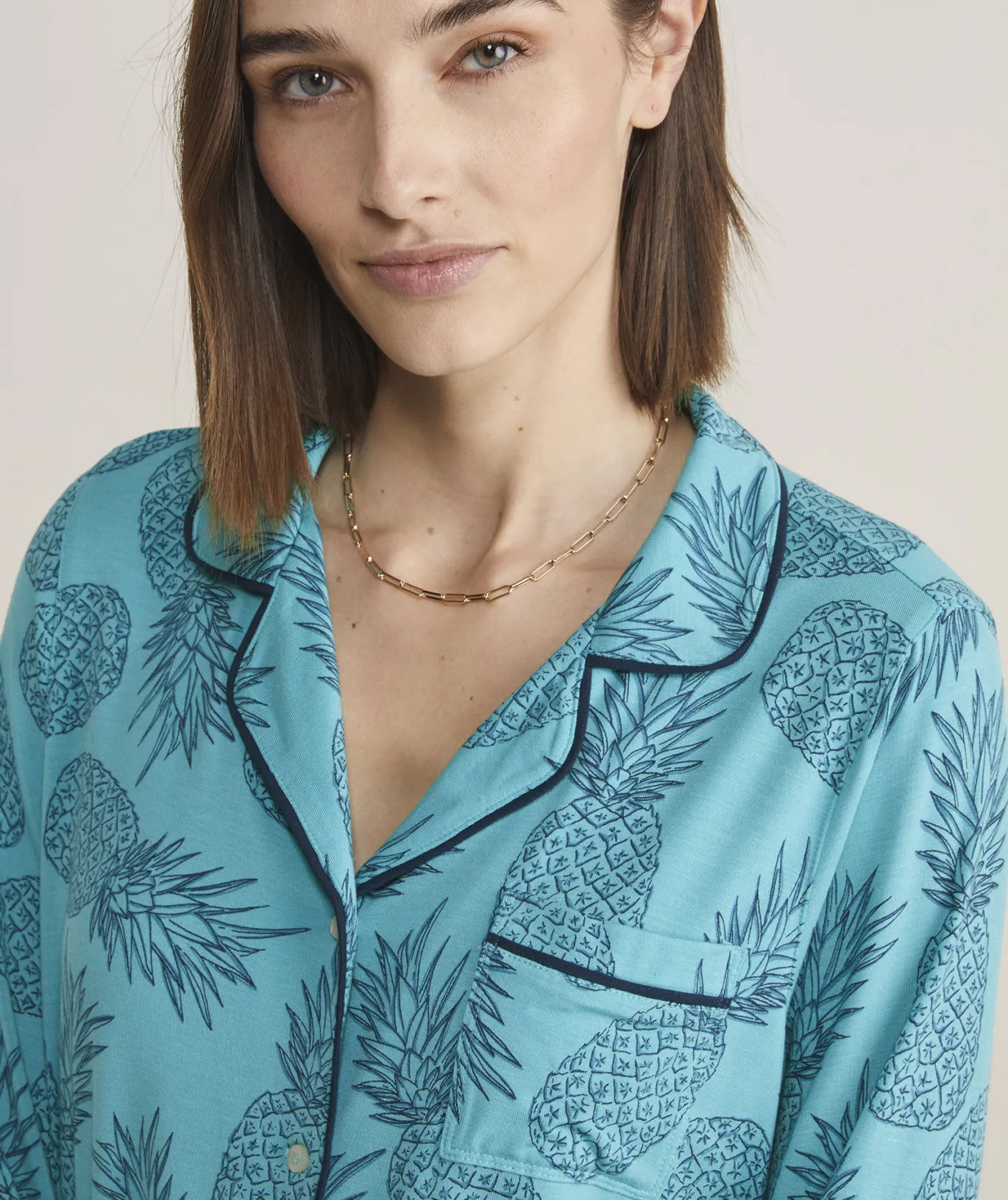 Super-Soft Printed Knit Pajama Set