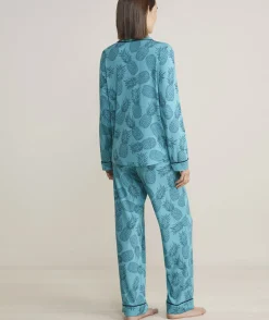 Super-Soft Printed Knit Pajama Set