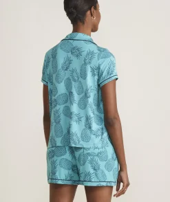 Super-Soft Printed Knit Pajama Short Set