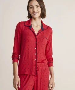 Super-Soft Printed Knit Pajama Set