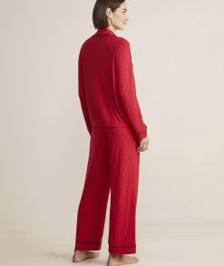 Super-Soft Printed Knit Pajama Set