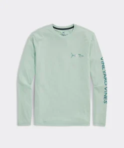 Textured Wahoo Long-Sleeve Dunes Tee