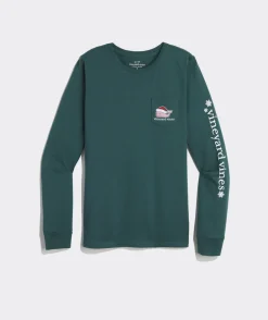 Thanksgiving Parade Whale Long-Sleeve Pocket Tee