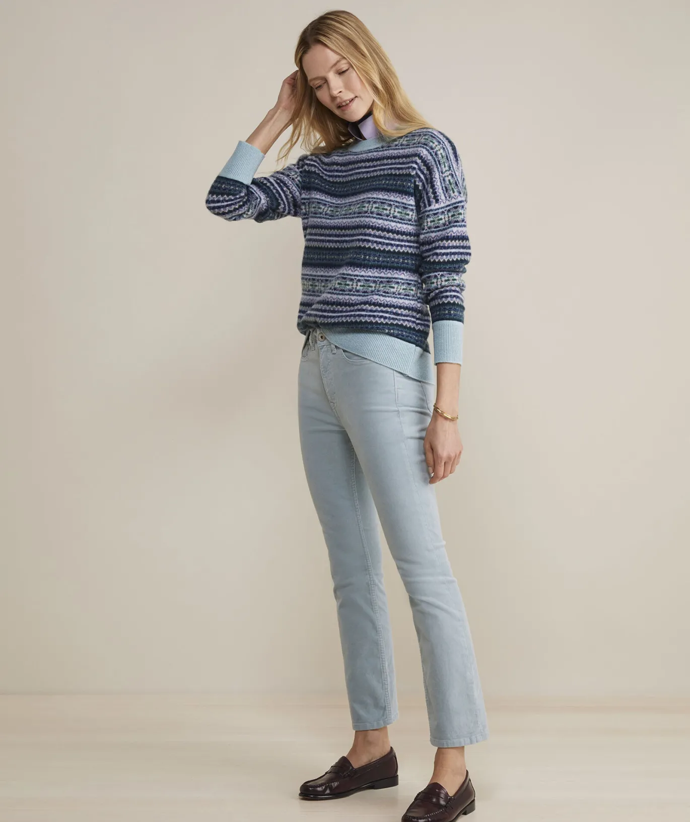 Tissue Weight Cashmere Mockneck Sweater