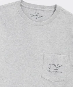 Vintage Football Whale Long-Sleeve Pocket Tee