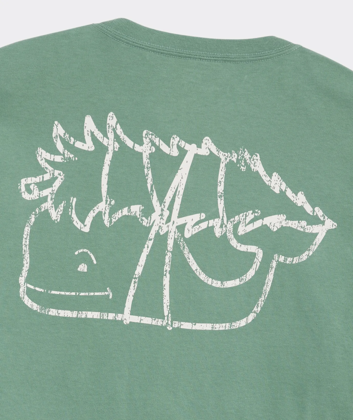 Vintage Tree Whale Long-Sleeve Pocket Tee