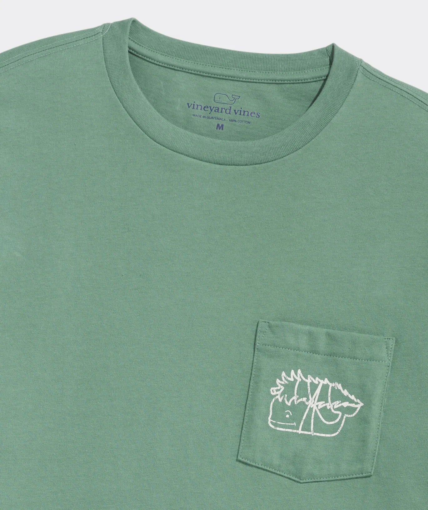 Vintage Tree Whale Long-Sleeve Pocket Tee