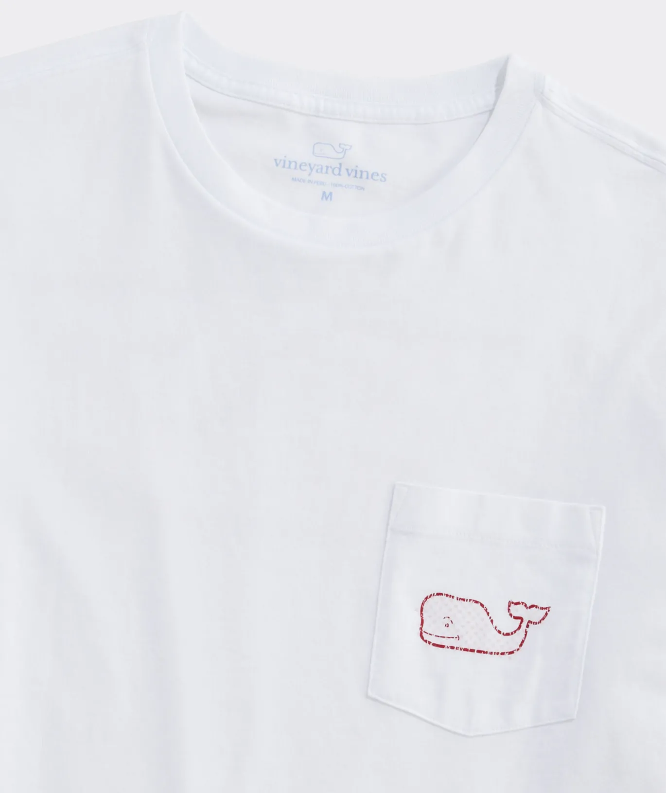 Vintage Whale Hearts Long-Sleeve Pocket Tee