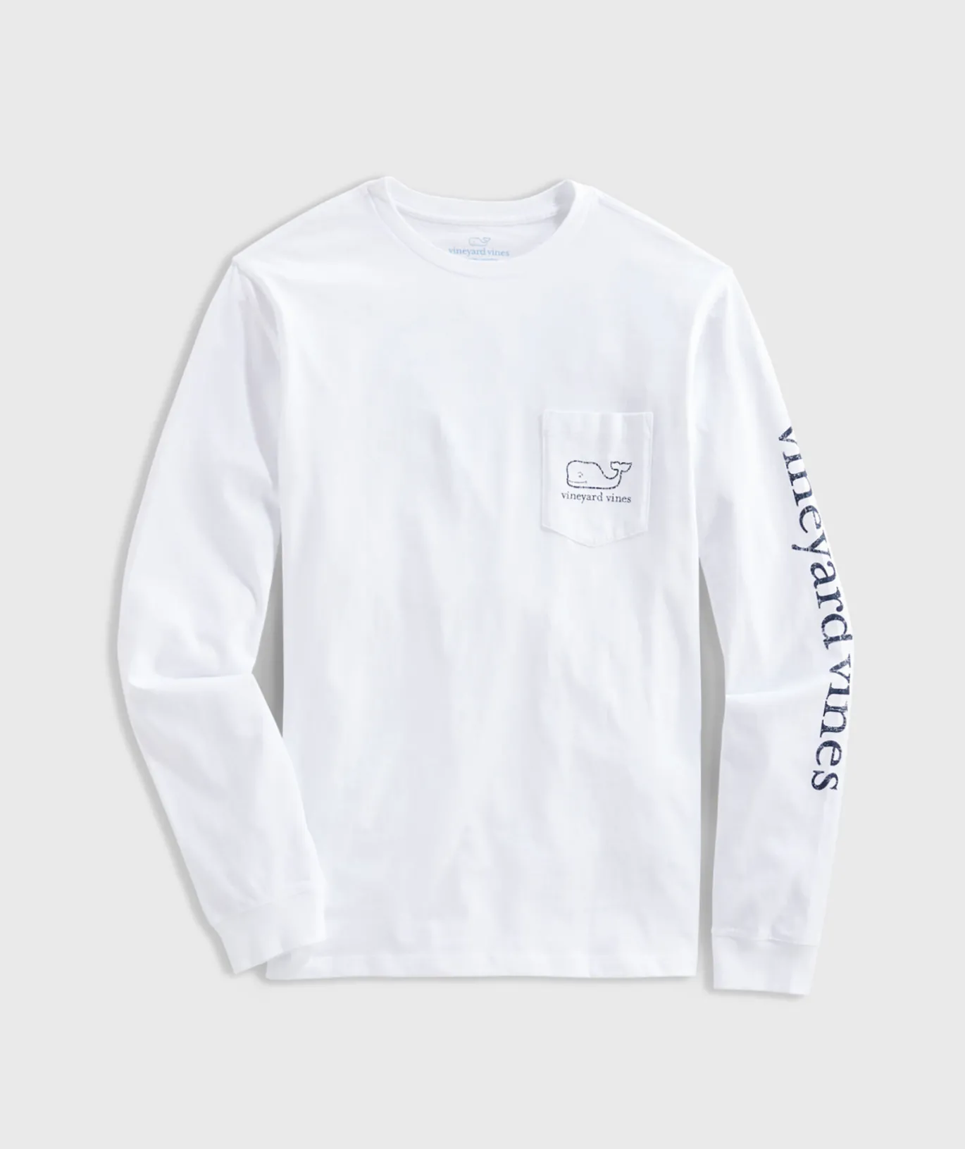 Vintage Whale Long-Sleeve Pocket Tee