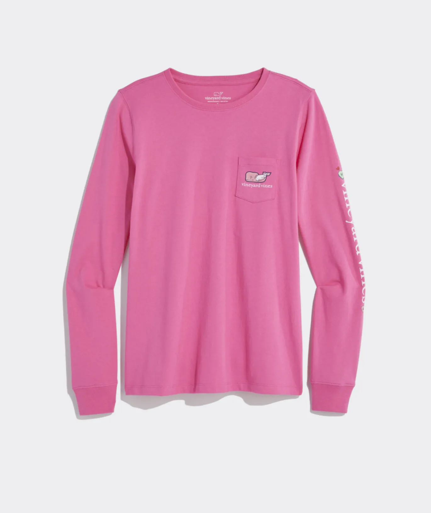 Vintage Whale Long-Sleeve Pocket Tee