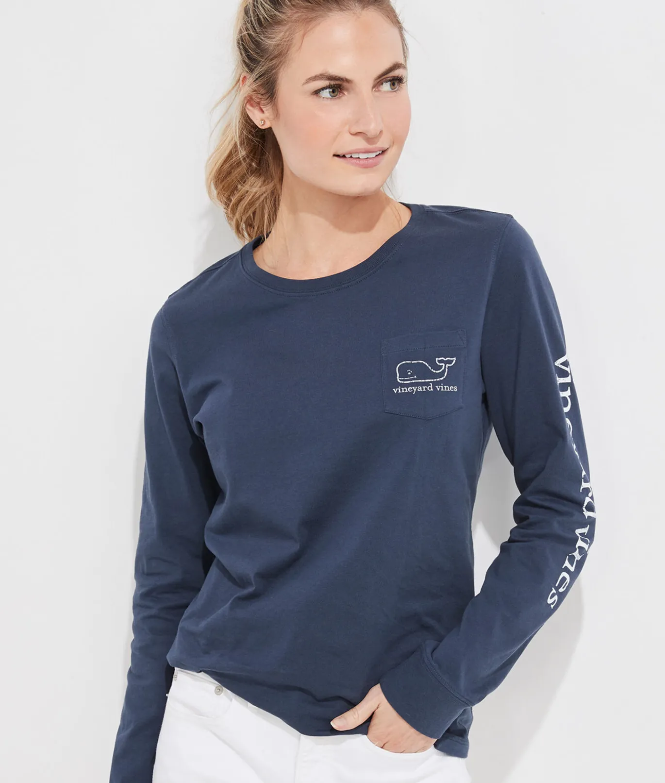 Vintage Whale Long-Sleeve Tee